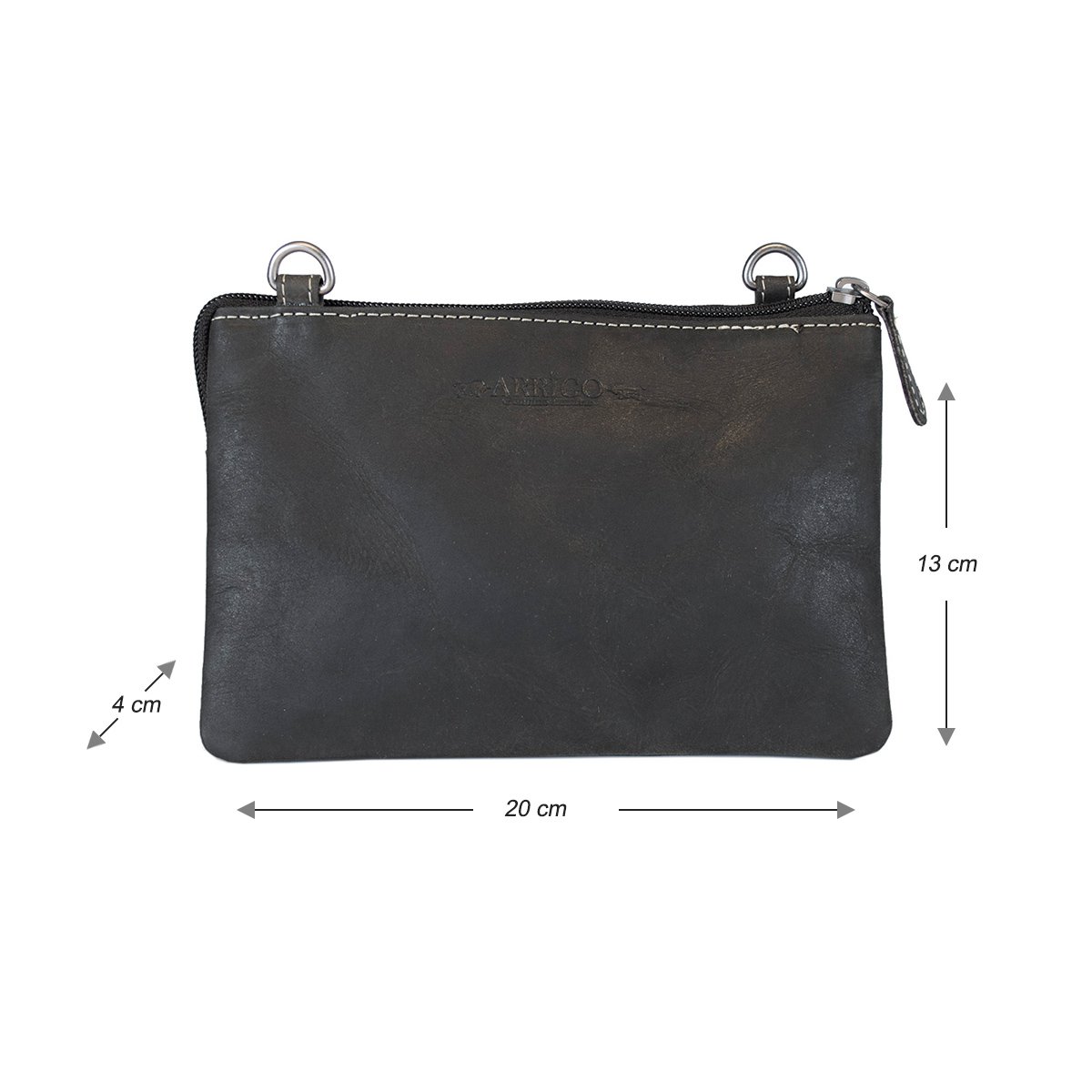 Skuldertaske I 3 farver Buffalo Læder - Festivaltaske - Lædertaske Lille - Crossbody taske til kvinder Læder - Str. L