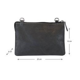 Schultertasche in 3 Farben Büffelleder - Festivaltasche - Ledertasche Small - Umhängetasche für Damen Leder - Größe L