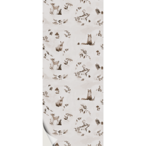 Woodsy - Wallpaper nursery - Monochrome