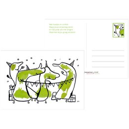 Tarjeta de cumpleaños verde