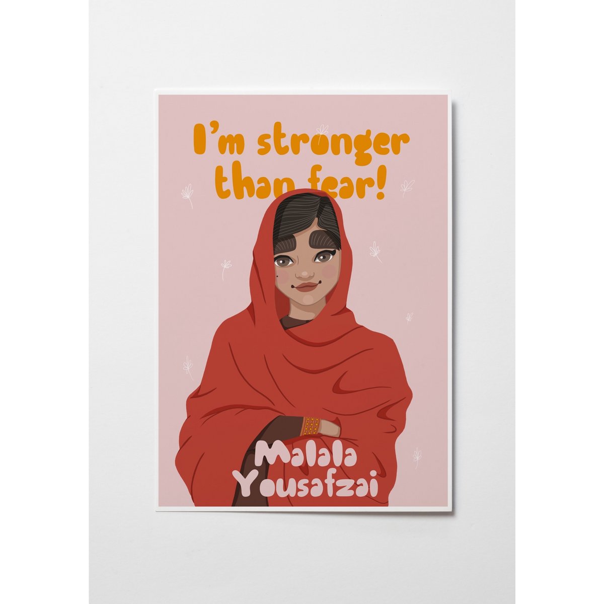 Malala Yousafzai - Stampa artistica in camera dei bambini (A4)