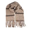 Wintersjaal Dames 50x210 cm Beige Textiel