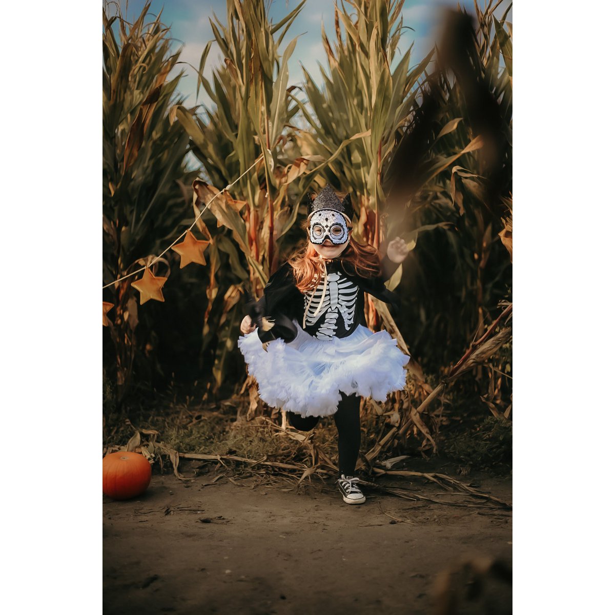Skull mask "Black Halloween"