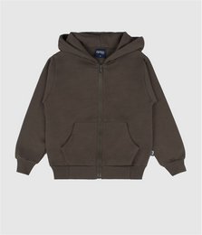 Basic geborsteld fleece jack met ritssluiting