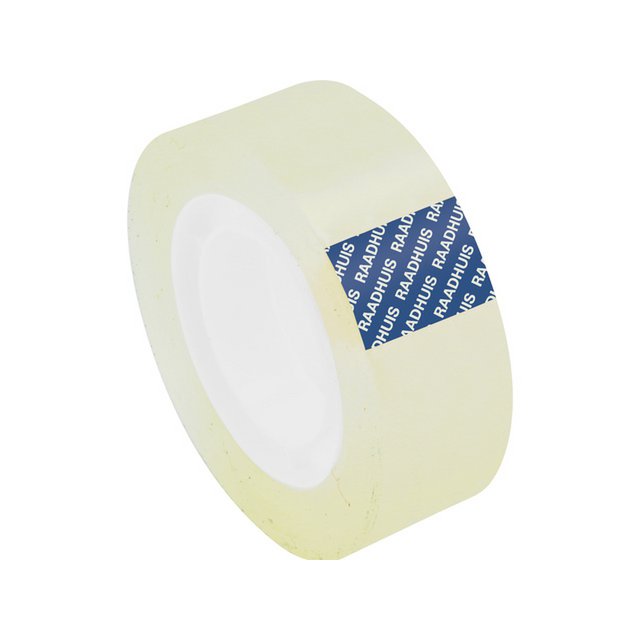 Plakband Raadhuis transparant 19mmx33m tbv B1 afrolapparaat
