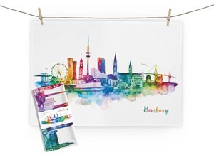 Tea towel Hamburg