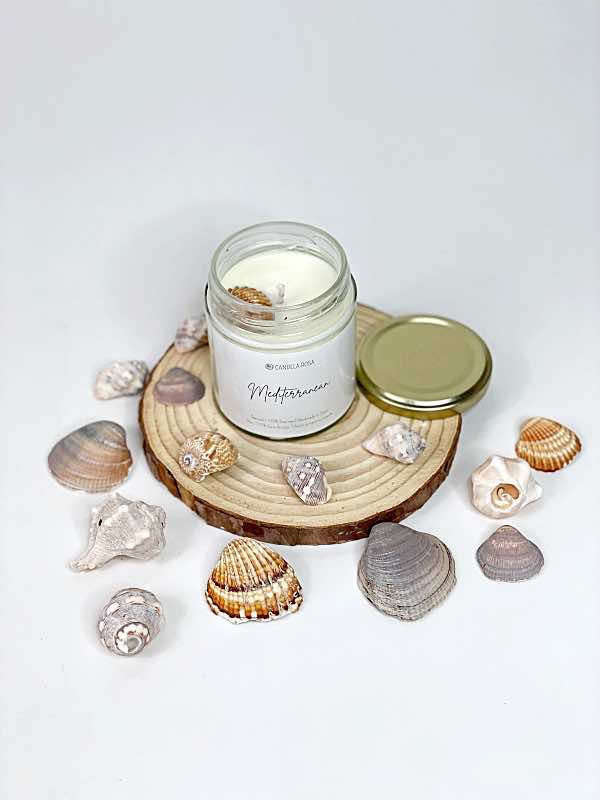 Mediterranean sea breeze scented candle 40 h - Mediterranean
