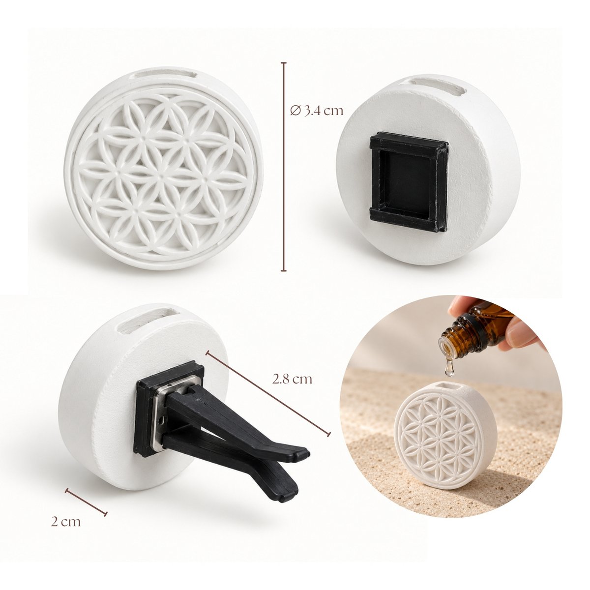 Clip'Arôme Graine de vie – Plaster Car Fragrance Diffuser 