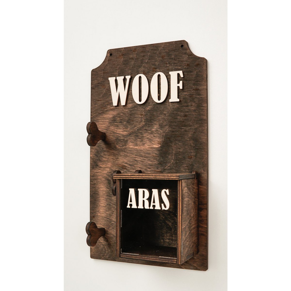 Dog Leash Holder, Wood dog leash hanger