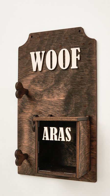 Dog Leash Holder, Wood dog leash hanger