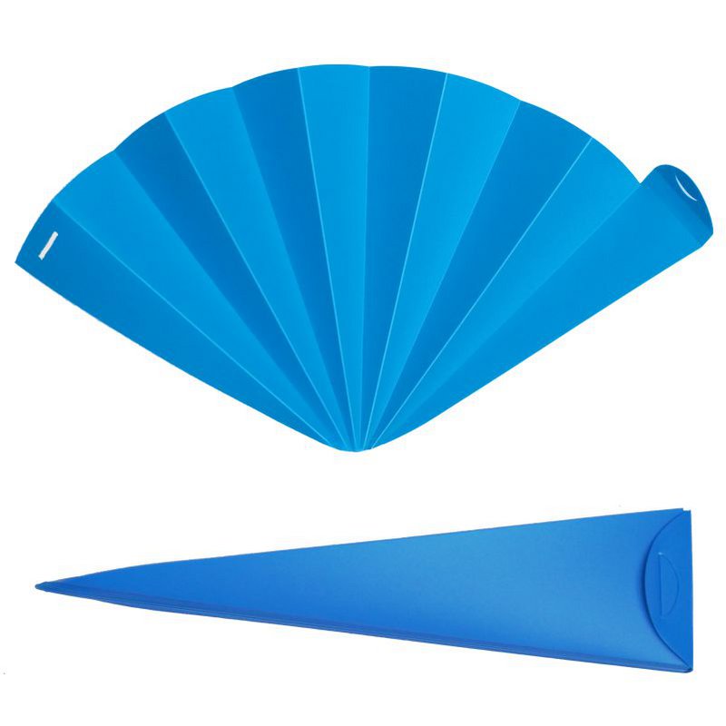 Éventail à main, éventail, éventail, bleu clair opaque