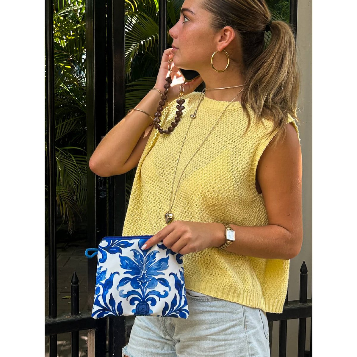 Pouch Blue Tile