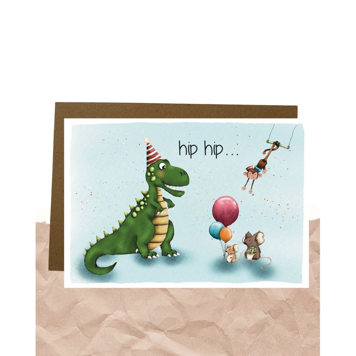 Postcard - bioder dino