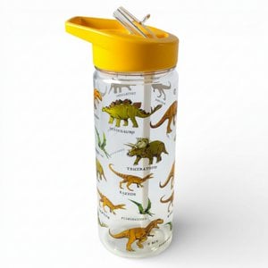 Dinosauruswaterfles - 650 ml doorzichtig plastic
