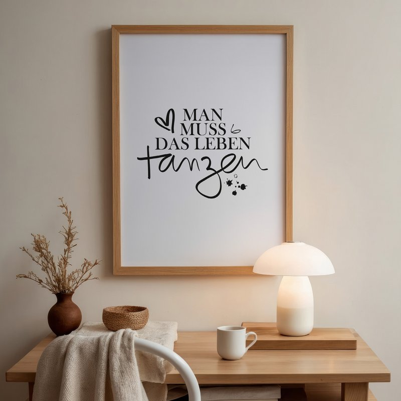 Poster: Man muss das Leben tanzen