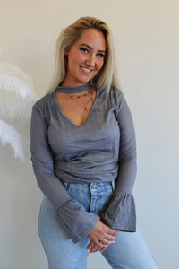 Celine Top | gray, beige or blue