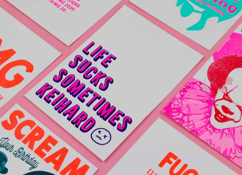 Riso print Życie czasami jest do bani, Keihard