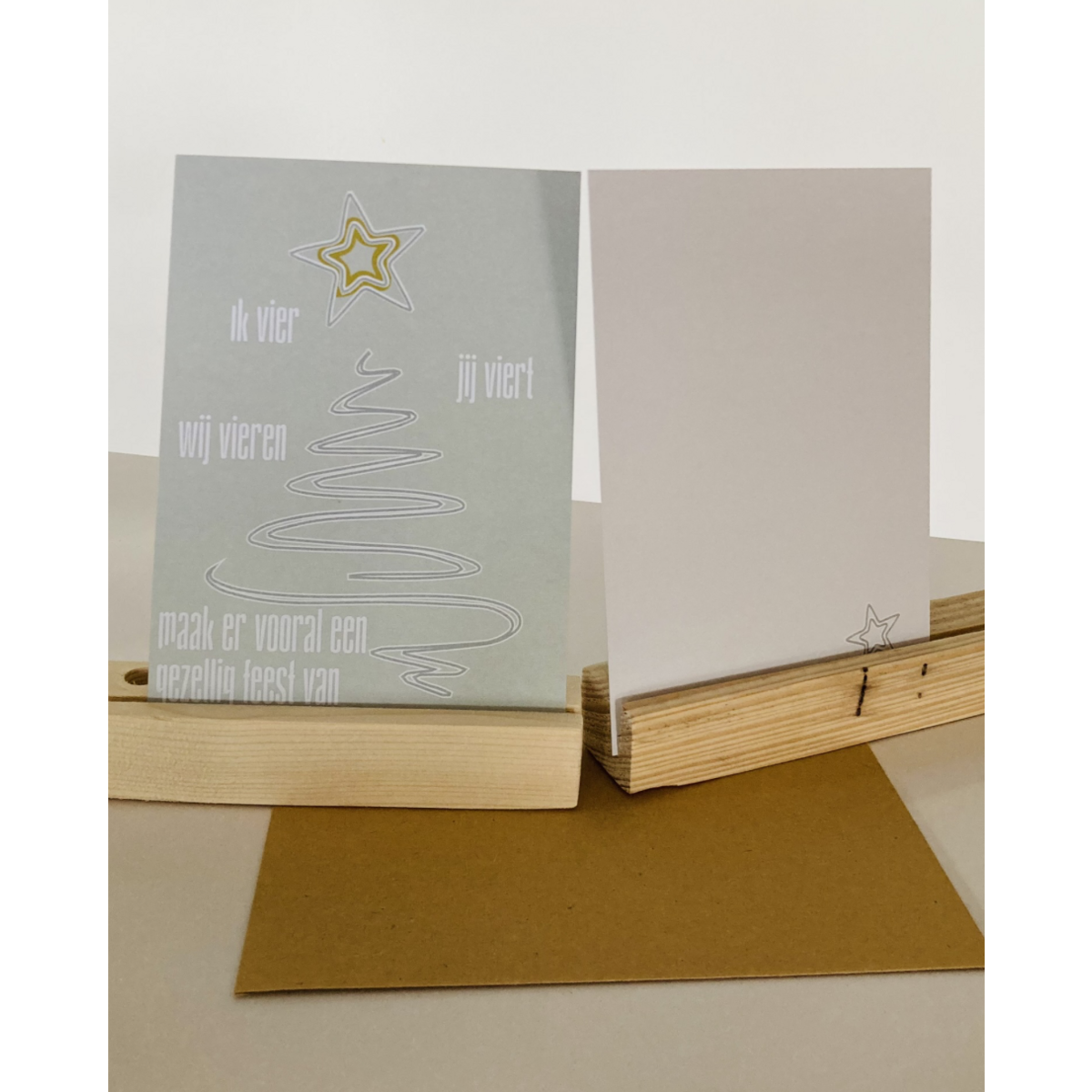 Greeting card celebrating Christmas