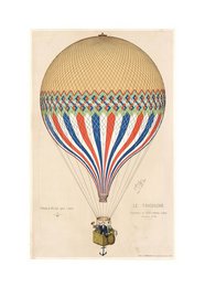 Poster Mongolfiera d'epoca