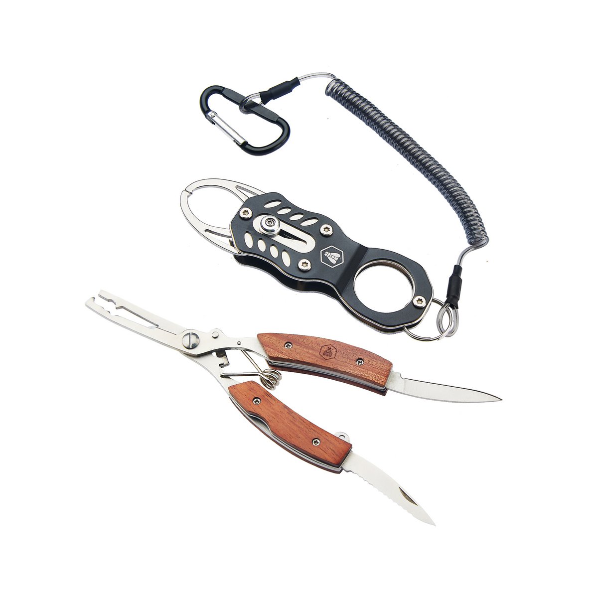 LAGUIOLE COFRET PECHEUR SET FISHING SCISSORS ROSEWOOD GRIP
