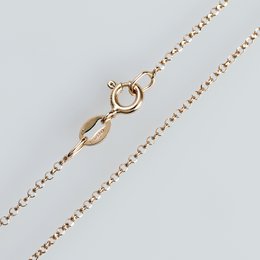 Cadena de plata de ley 925 de 1,1 mm, diamantada, chapada en oro rosa