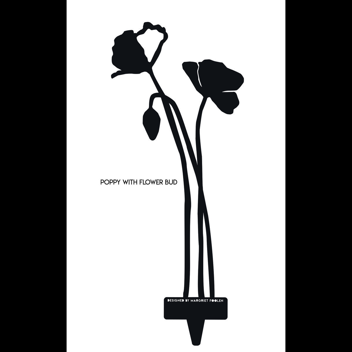 Poppy open up - Corten steel object