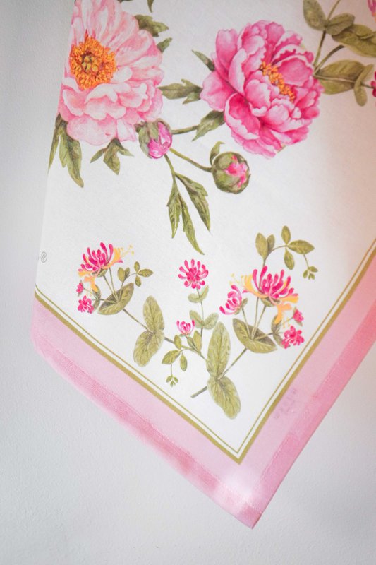 Asciugapiatti Peonia rosa 50x70 cm Isabelle Rose