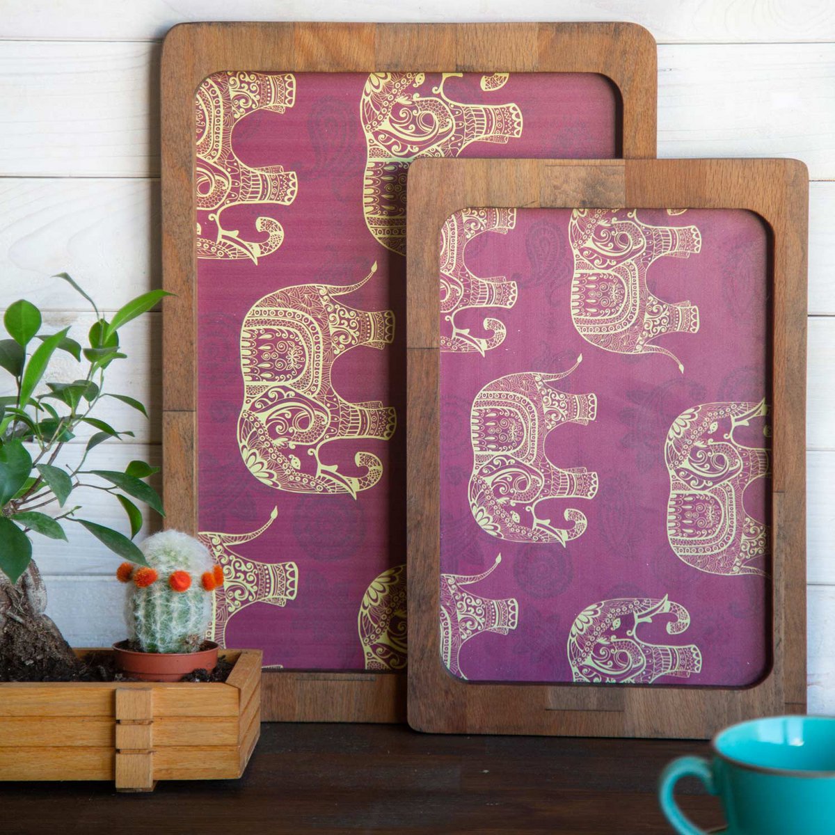 Joy Kitchen Holztabletts - Fil Desenli | 2er-Set