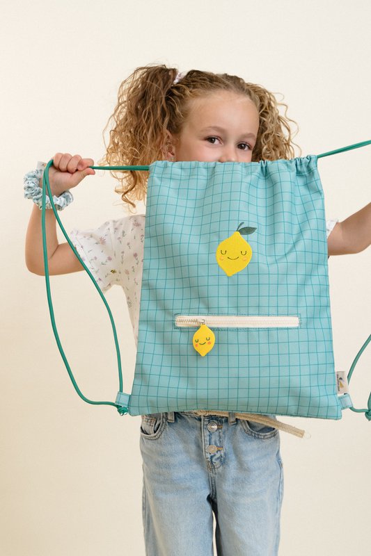 Borsa con cordoncino Pedro la pera per bambini