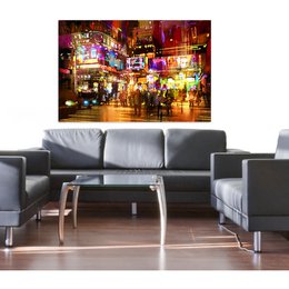 Quadro su vetro acrilico - Shopping di mezzanotte