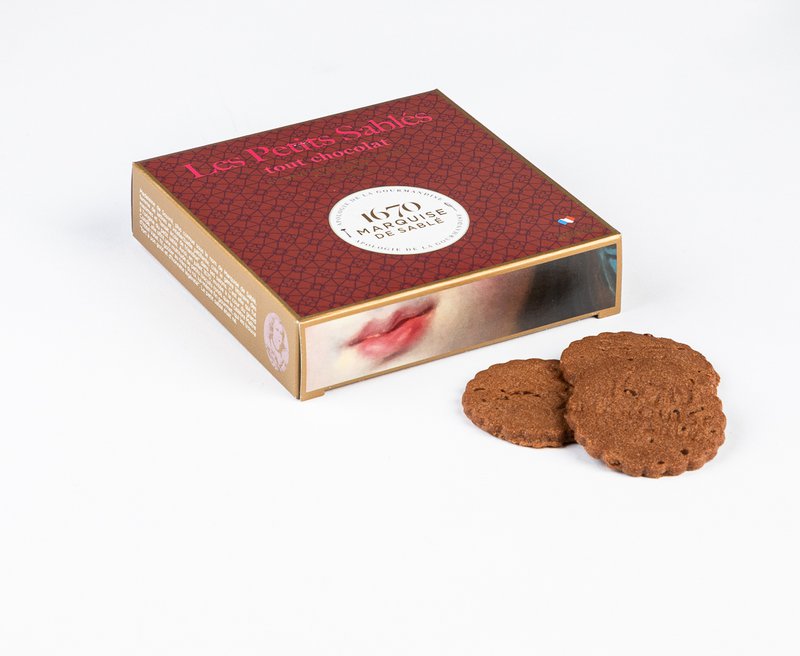 Alle chokolade sandkager - 100g papæske