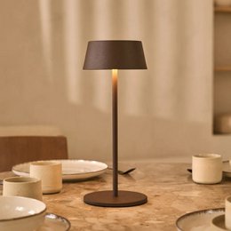 Hugo Mocha Brown Rechargeable Table Lamp