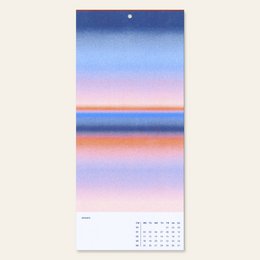 Risographie Wandkalender 2027 (12,8 x 28,5 cm)