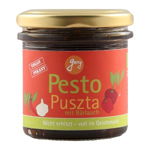 Pesto Puszta ORGANIC with wild garlic, peppers and garlic 140g