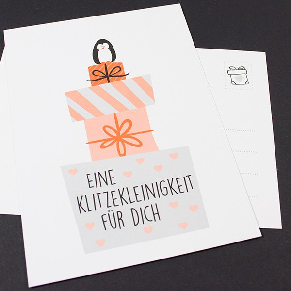 Postkarte Eine Klitzekleinigkeit