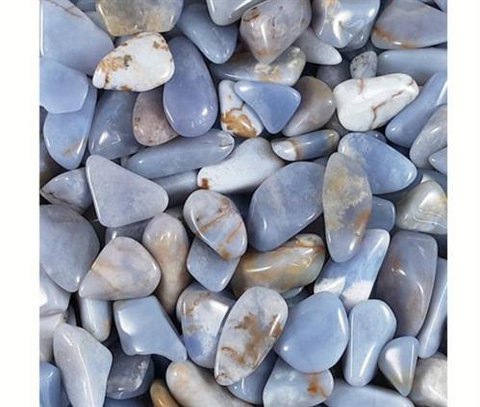 Blauer Chalcedon Avalonite Trommelsteine 250gr