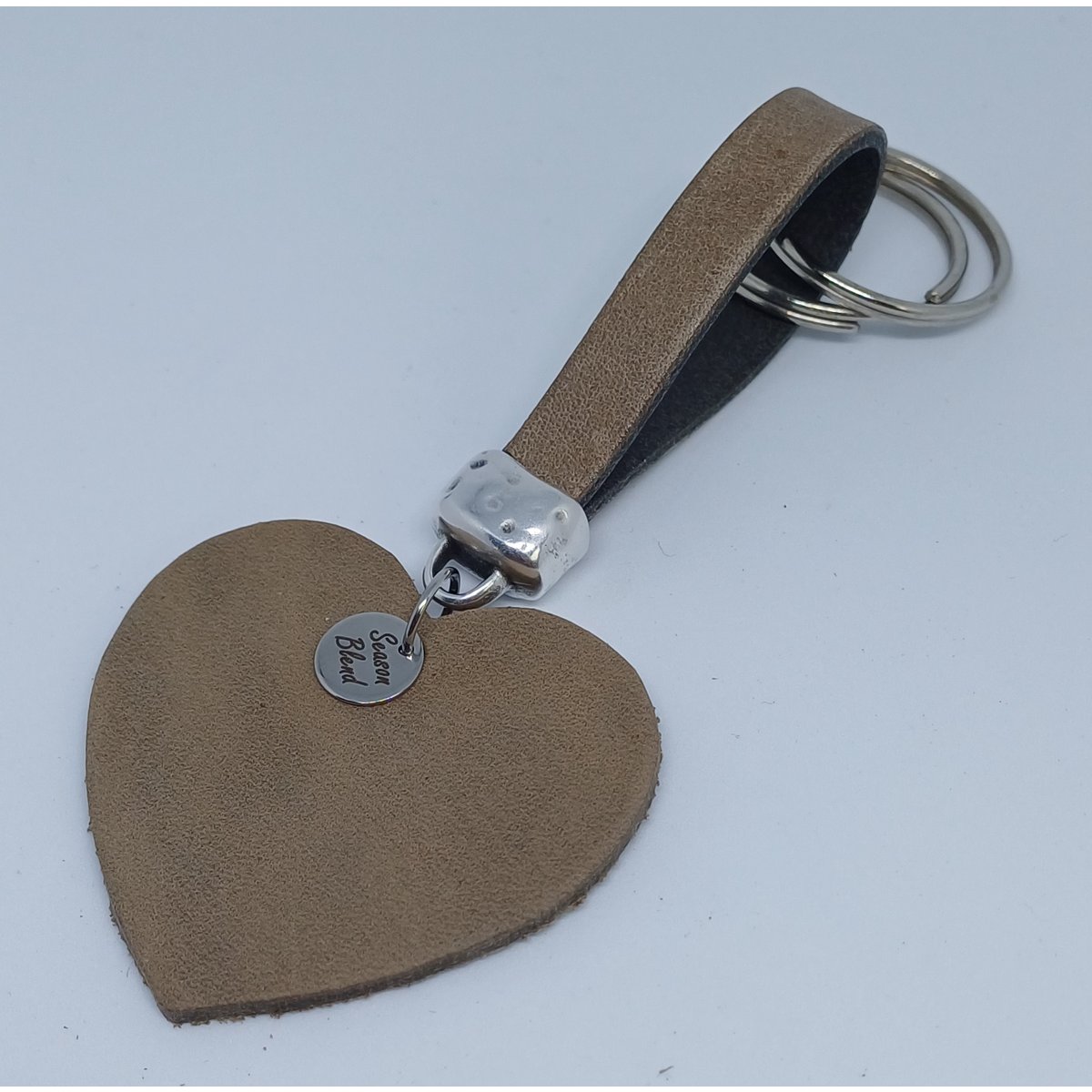 Sleutelhanger leren hart