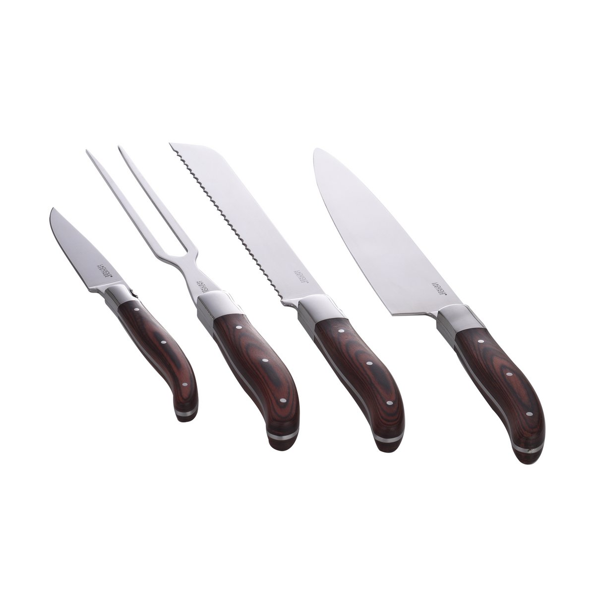 Blok med 4 Laguiole Heritage kokkeknive