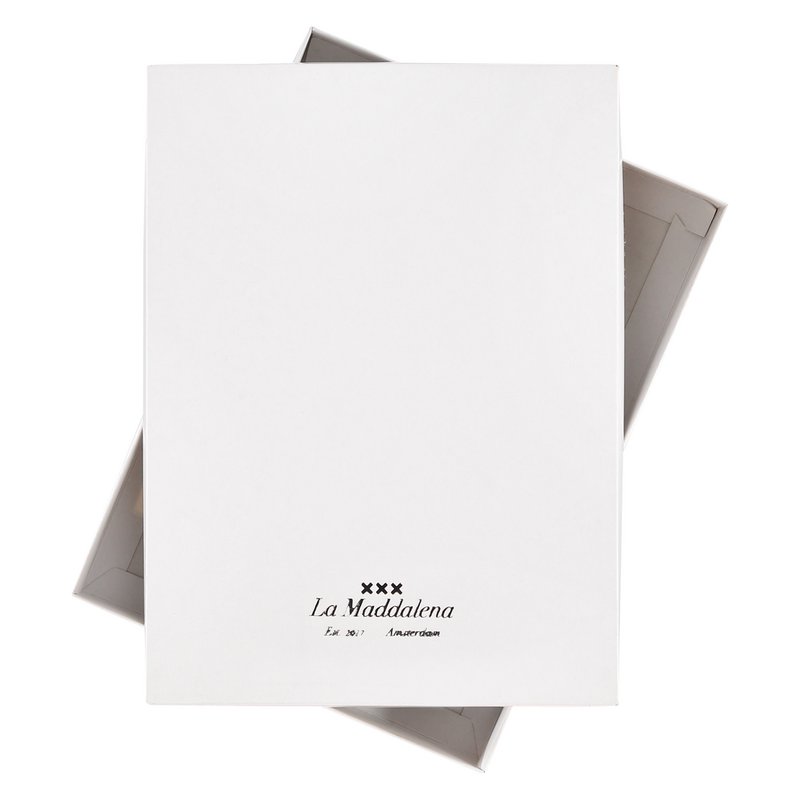 Lena leather travel pouch - white