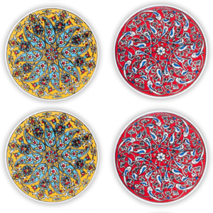 Ceramic Coasters for Drinks Set of 4 - 9cm
