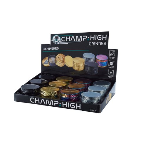 Display stand for 12 quilted spice mills - Black, Gold, Rainbow and Silver