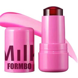3-i-1 Milk Jelly Tint Facial Blusher Wand Fugtet Langtidsholdbar mat Rouge Cheek Contour Læbestift Sticker Skønhed Makeup