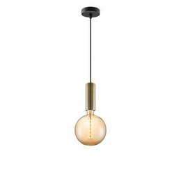 Home Sweet Home suspension bronze Saga - - dimmable E27 ambre
