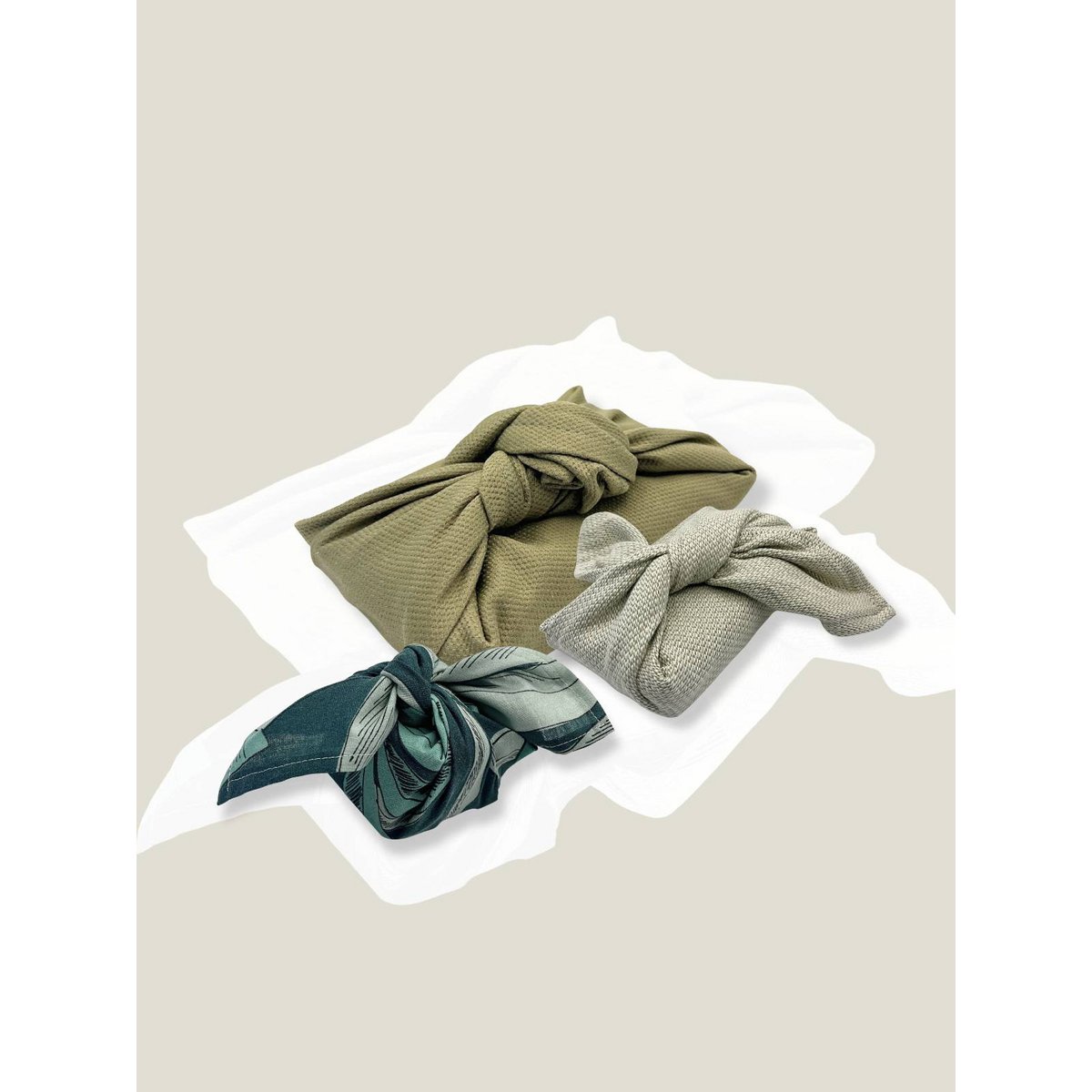 Mystery Box - Furoshiki Doorgeef Inpakpapier - Size S - Groen