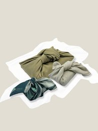 Caja Misteriosa - Papel de Regalo Furoshiki Pass - Talla S - Verde