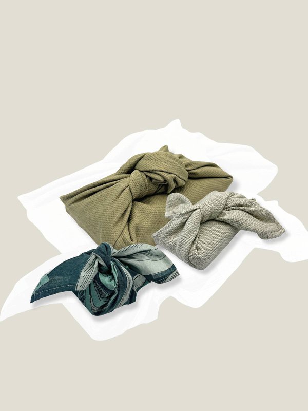 Caja Misteriosa - Papel de Regalo Furoshiki Pass - Talla S - Verde
