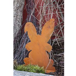 Easter decoration bunnies "Family Spoon" | Vintage metal garden decoration