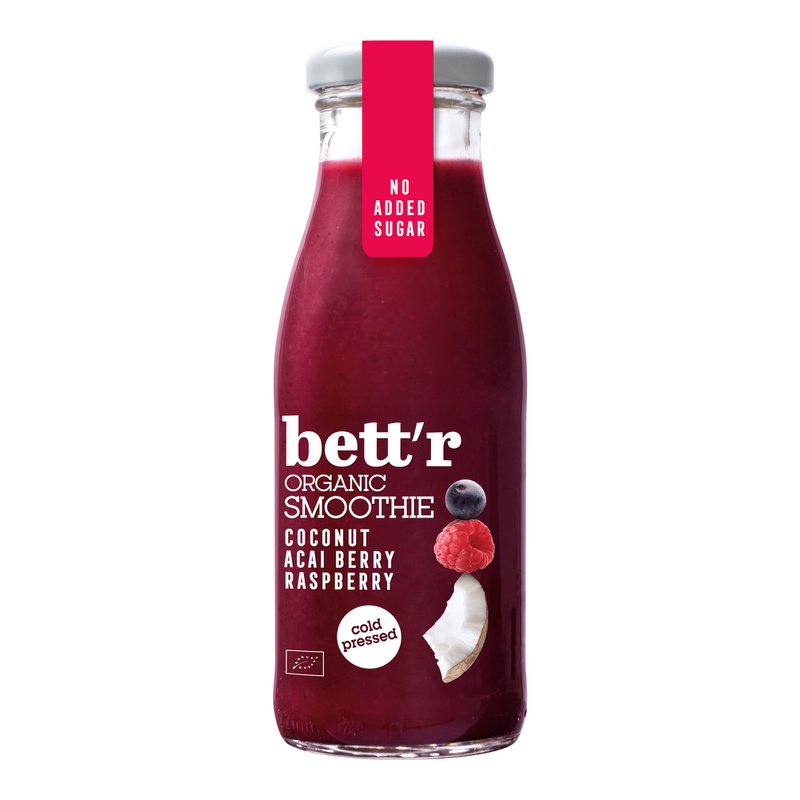 Smoothie raspberries, acai and coconut Bettr