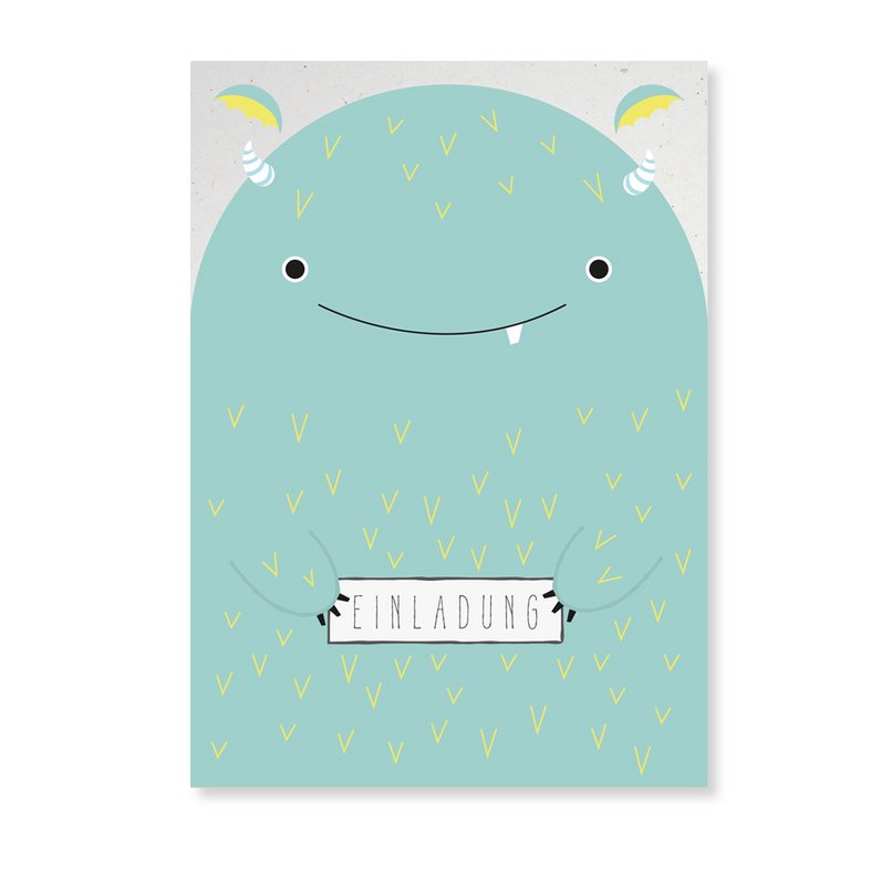 "Monster Party" invitation set