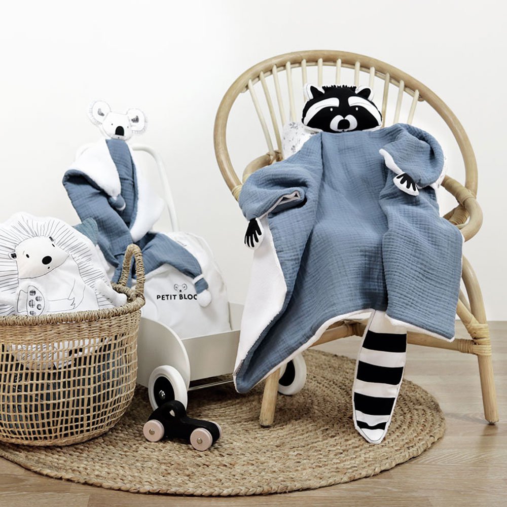 Wasbeer geruit dekbed